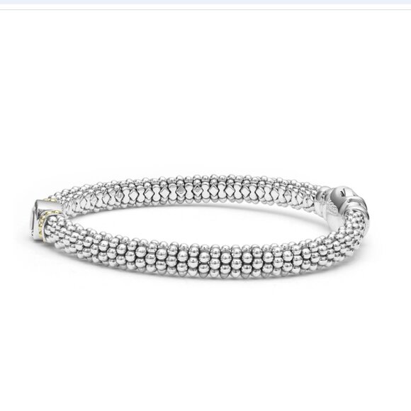 Rittenhouse White Topaz Caviar Bracelet | 6mm from Lagos Size M(7) - Picture 3 of 11